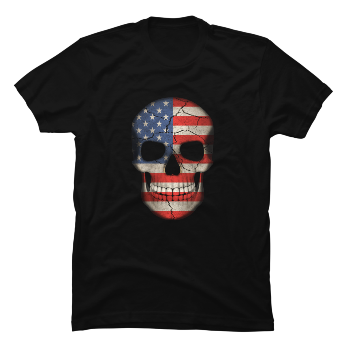 american flag skull shirt